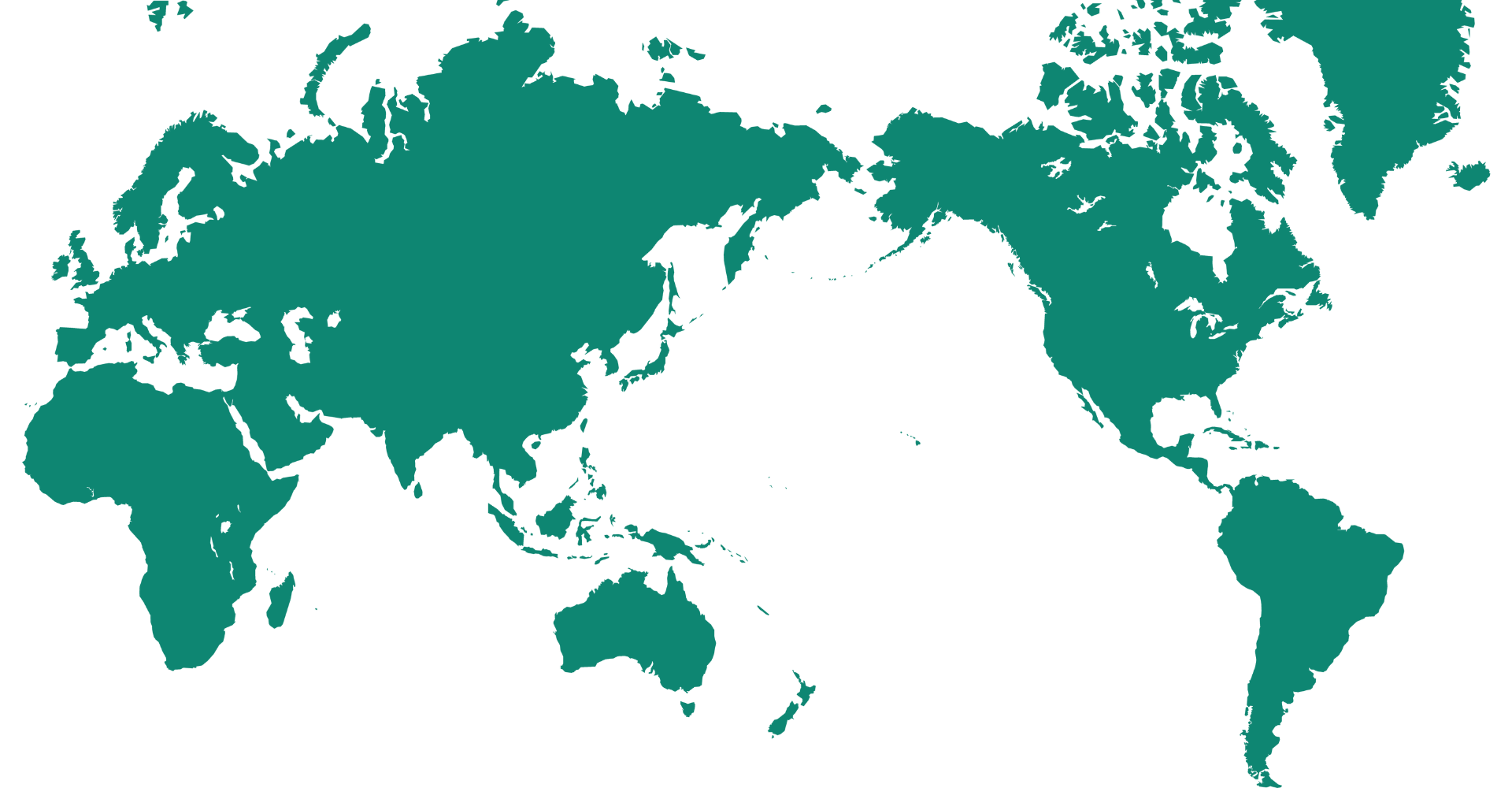 世界地図と各大陸について